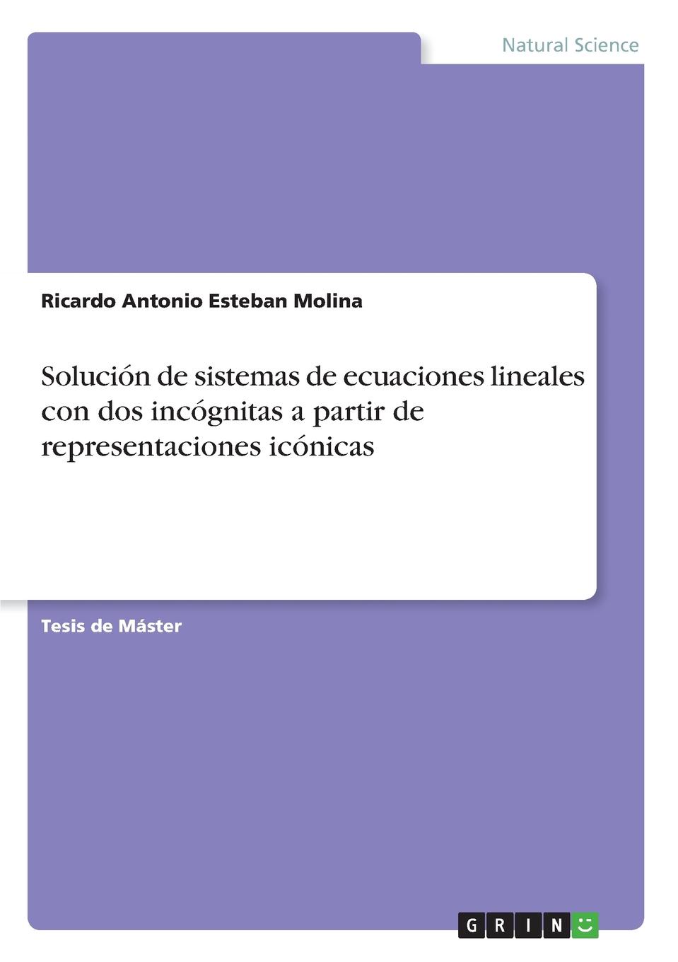 Solucion de sistemas de ecuaciones lineales con dos incognitas a partir de representaciones iconicas