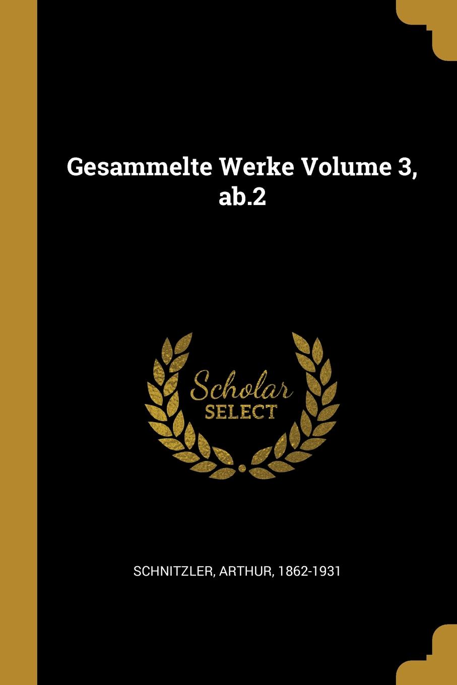 Gesammelte Werke Volume 3, ab.2