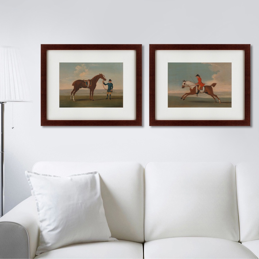 фото Картина Картины В Квартиру Коллекция Chestnut horses (из 2-х картин), Бумага