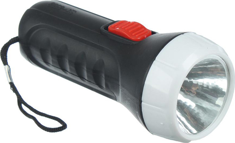 Ручной фонарь Чингисхан, 1 LED, 1 Вт, 224-007, черный
