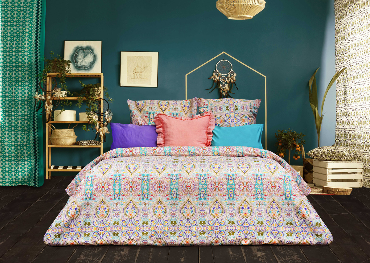 Комплект постельного белья Sova & Javoronok Modern Life Богема, 22030118373, разноцветный, 2-спальный, наволочки 50x70