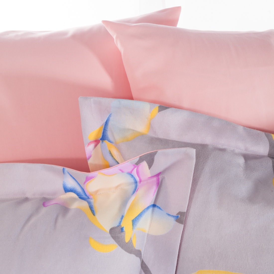 фото Комплект постельного белья 7 АВЕНЮ Скандинавия, серый, светло-розовый