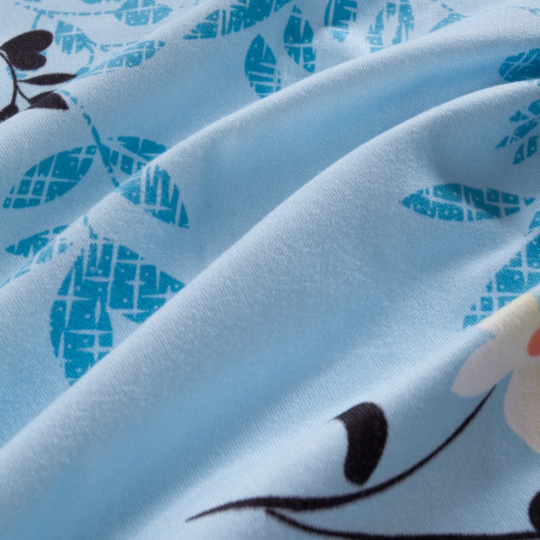 фото Комплект постельного белья 7 АВЕНЮ Скандинавия, голубой, белый