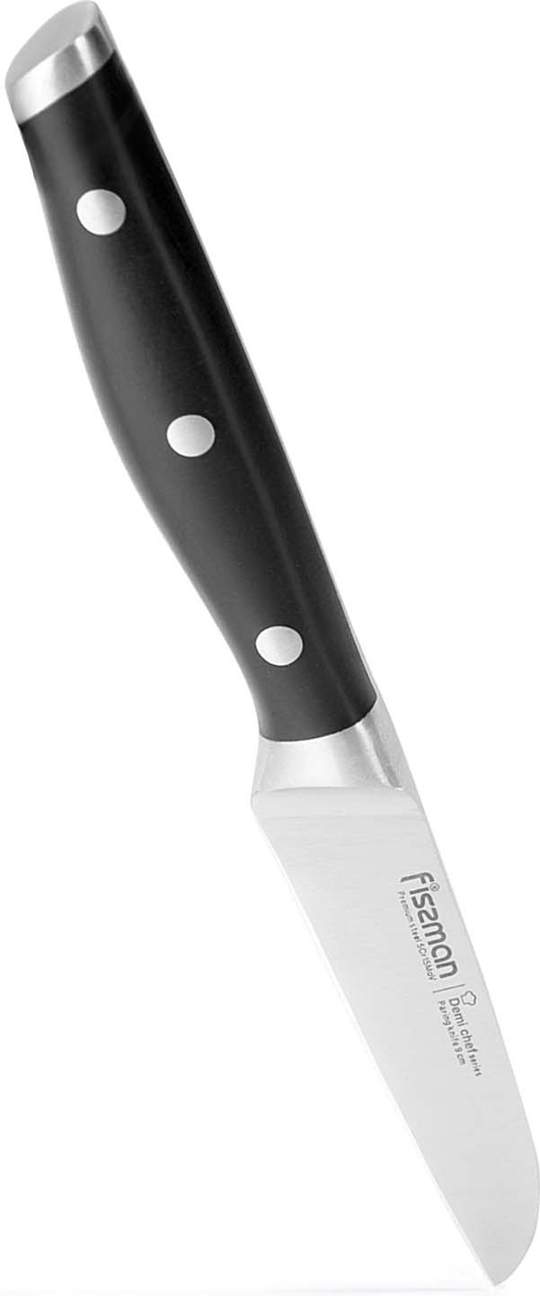 фото Нож для овощей Fissman Demi Chef, 2373, черный, длина лезвия 30 см