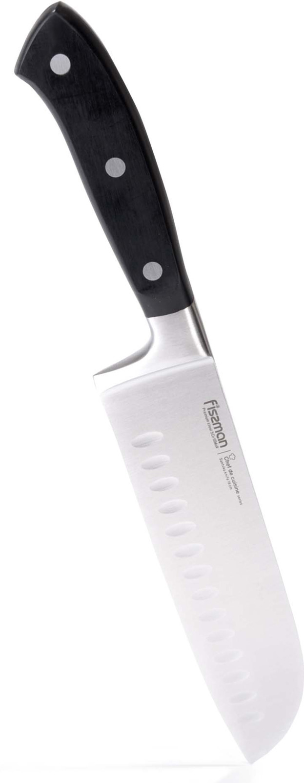 фото Нож сантоку Fissman Chef De Cuisine, 2394, черный, длина лезвия 38 см