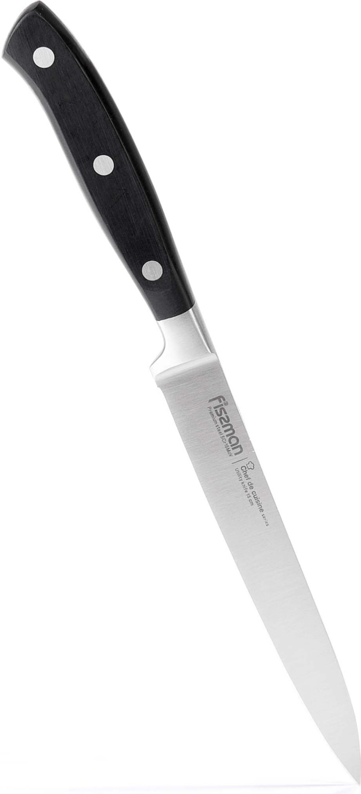 фото Нож кухонный Fissman Chef De Cuisine, 2396, черный, длина лезвия 40 см
