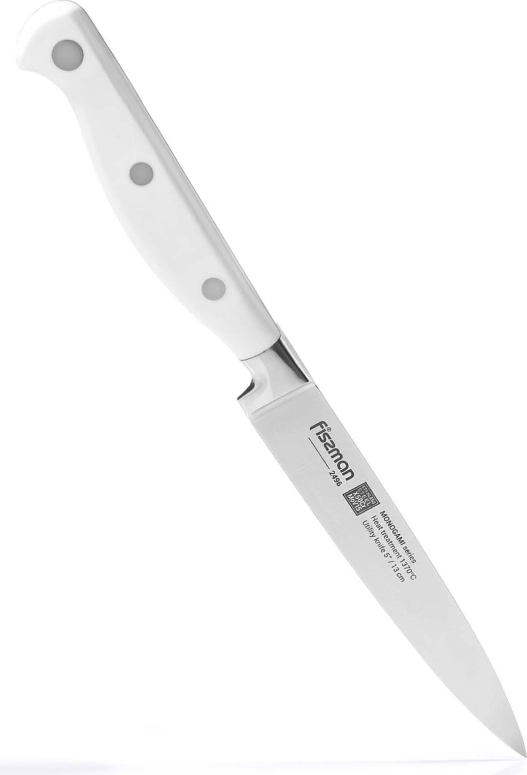 фото Нож кухонный Fissman Kronung, 2496, белый, длина лезвия 41 см