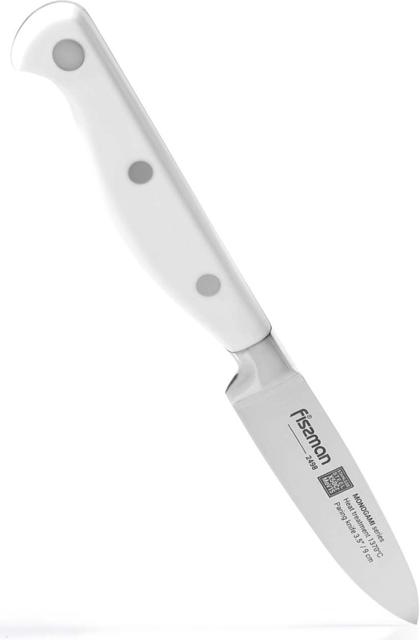 фото Нож для овощей Fissman Monogami, 2498, серый, длина лезвия 9 см