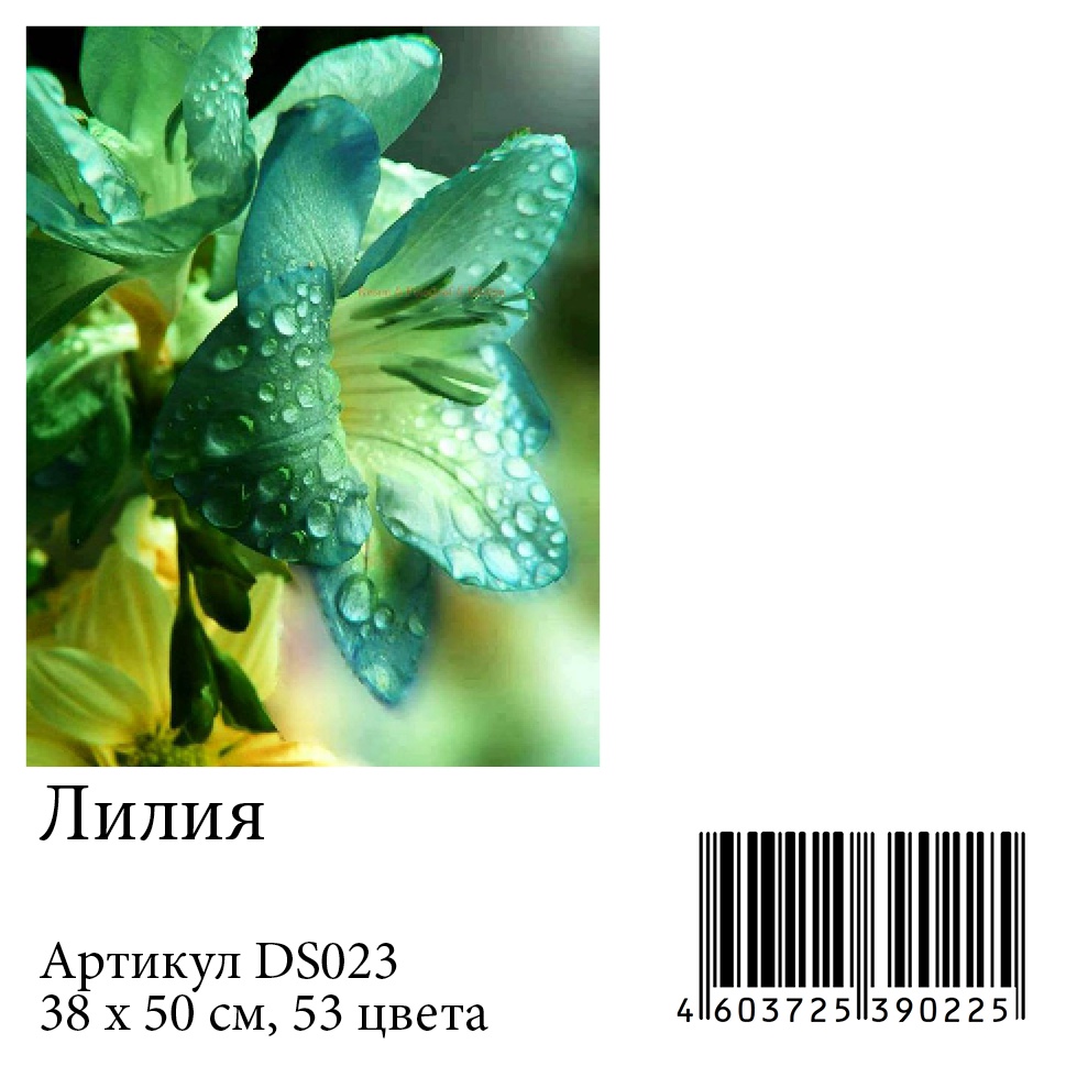 фото Алмазная мозаика Яркие Грани "Лилия" (DS023), размер 38х50см, 51 цвет