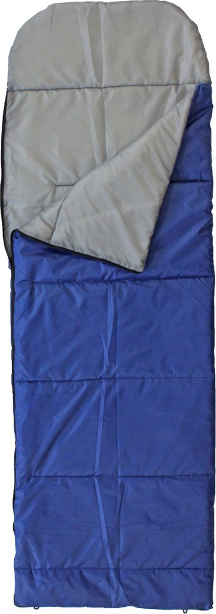 Спальный мешок Woodland Camping 200, 67271, правосторонняя молния, синий