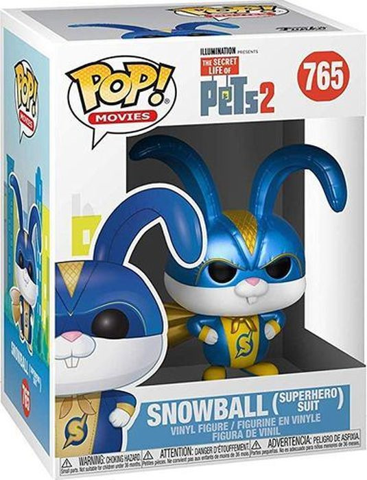 фото Фигурка Funko POP! Vinyl: Secret Life of Pets 2: Snowball in Superhero Suit 37890