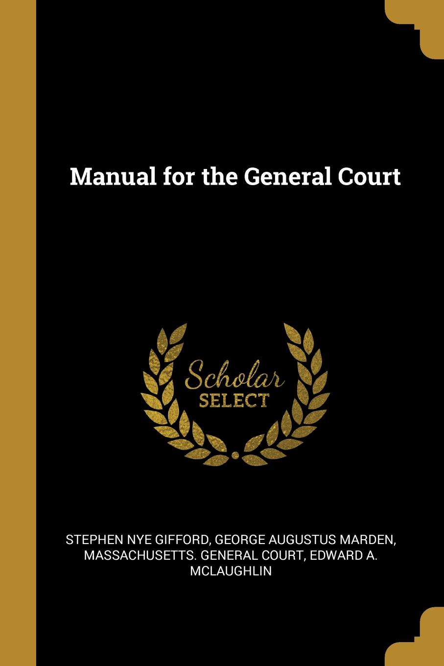 Manual for the General Court