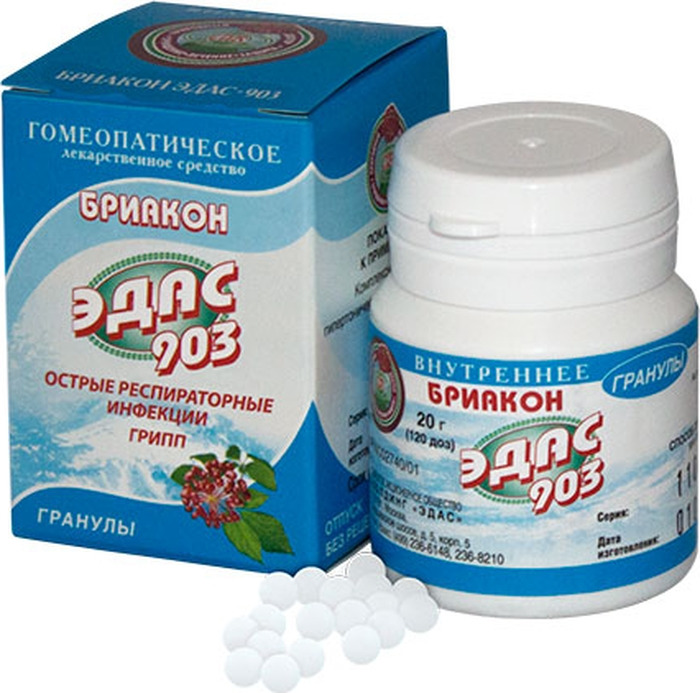 Эдас-903 Бриакон 20,0 гранулы Гомеопат —  в интернет-аптеке  .