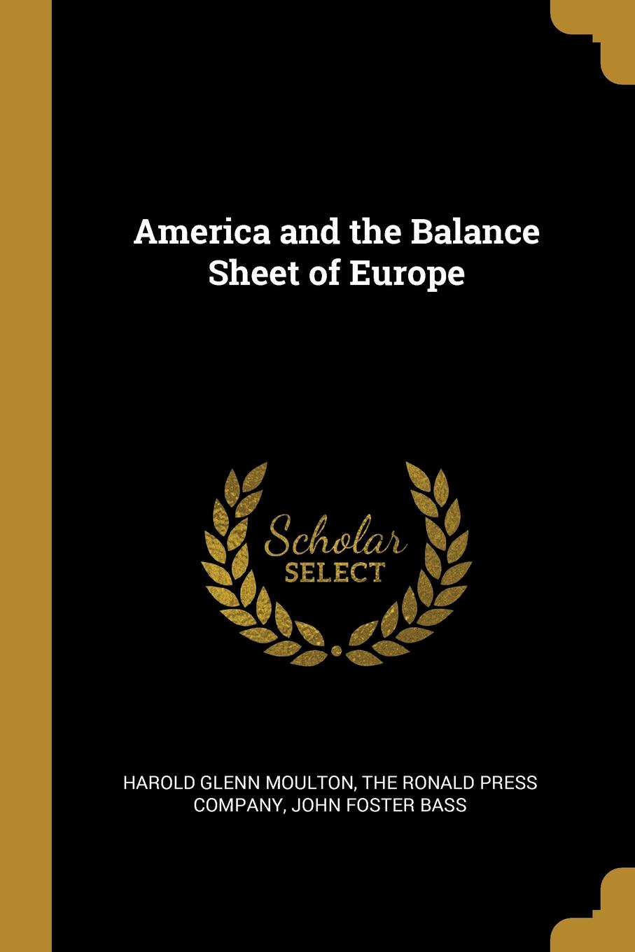 America and the Balance Sheet of Europe