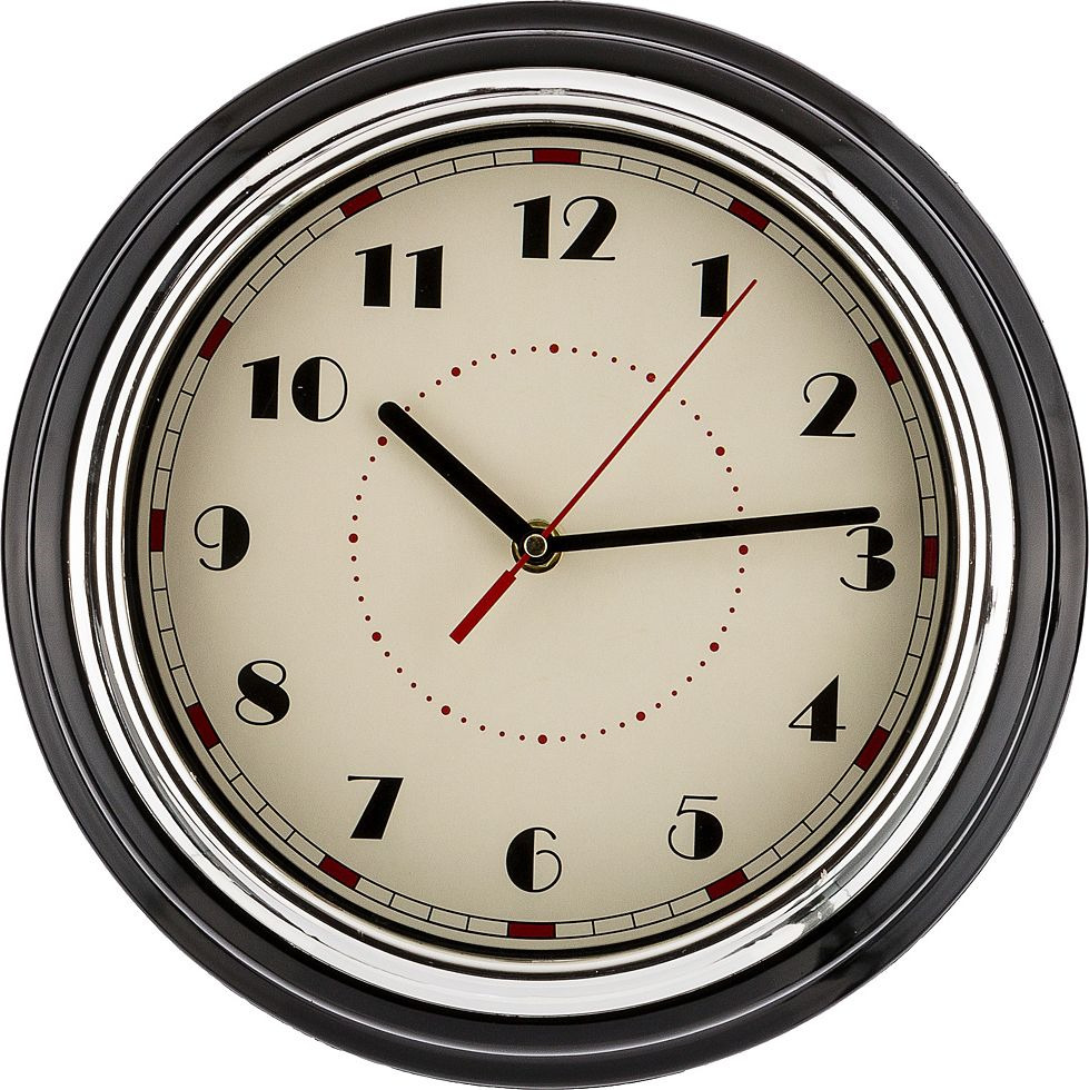 Настенные часы Lefard Lovely Home, 220-352, черный, 29,8 х 29,8 х 9,5 см