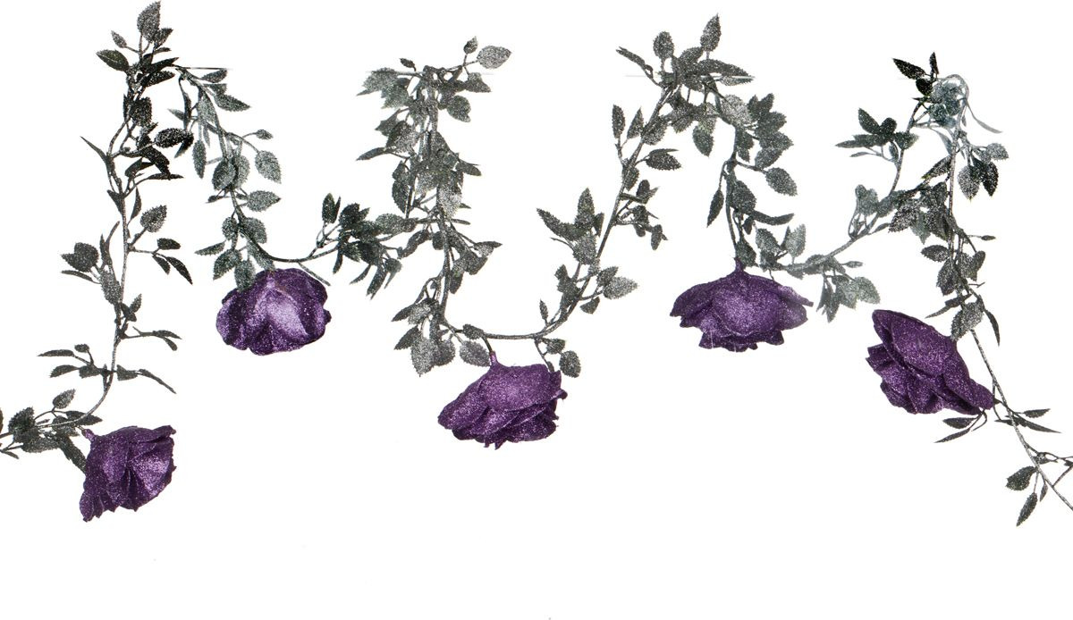 фото Искусственные цветы Lefard "Гирлянда роз", 241-1617, длина 180 см