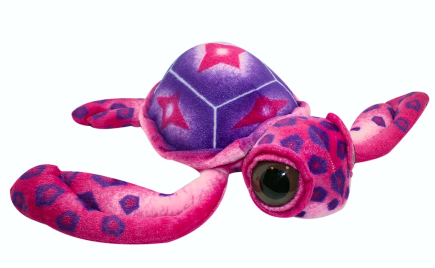 фото АБВГДЕЙКА Мягкая игрушка Черепаха большеглазая, 60 см, малиновая