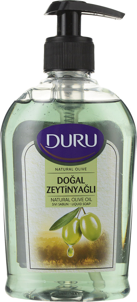 фото Жидкое мыло Duru Natural Olive, с натуральным экстрактом оливкового масла, с увлажняющими компонентами, 300 мл