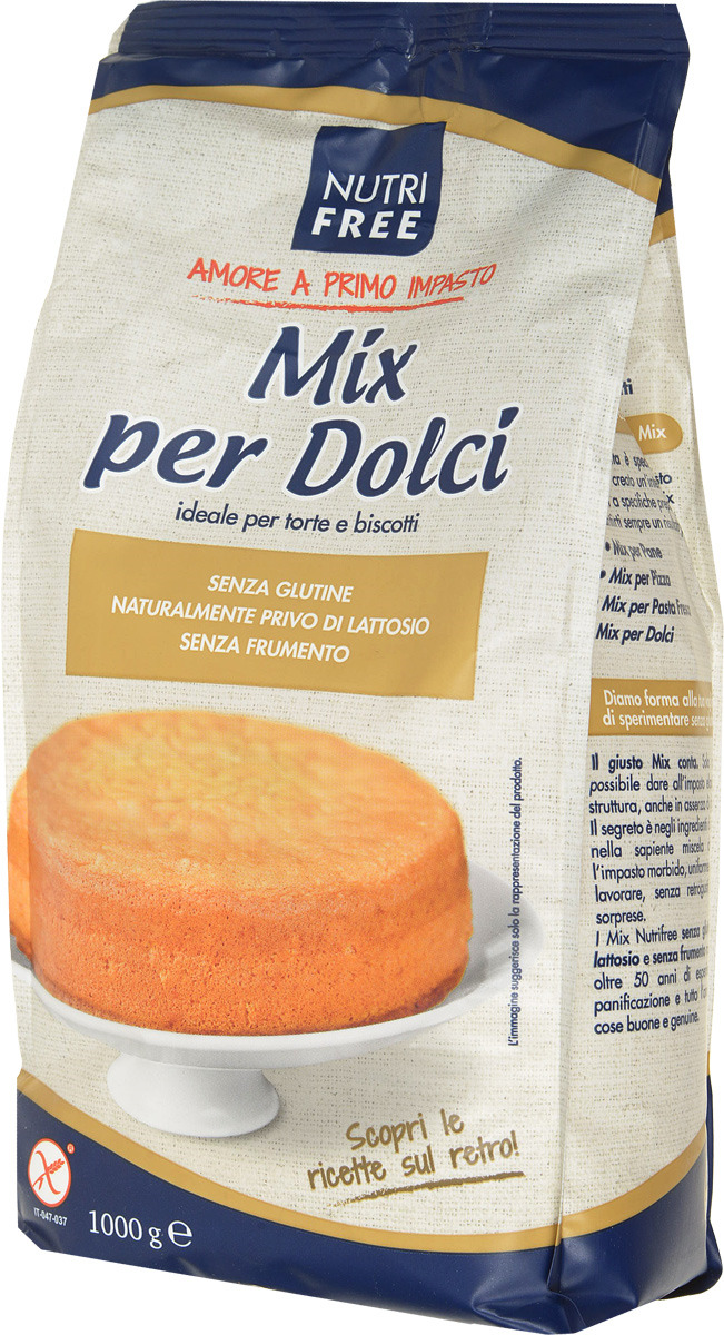 фото NutriFree Mix per Dolci Мучная смесь для сладкой выпечки, 1 кг