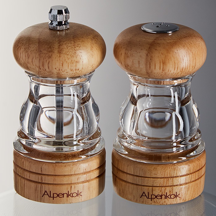 фото Набор:мельница для специй+солонка Alpenkok 11,5 см