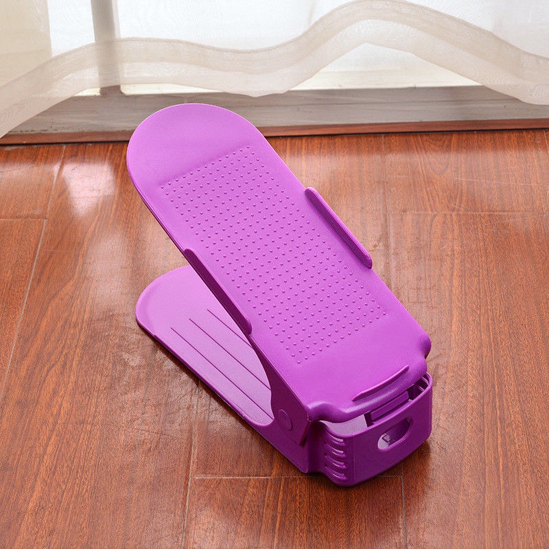 фото Подставка для обуви Blonder Home для всех размеров, экономит пространство, пластиковая, фиолетовая, фиолетовый