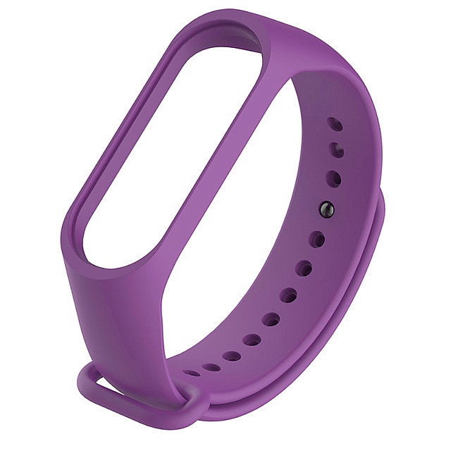 Ремешок для фитнес-браслета Силиконовый ремешок для Xiaomi Mi Band 3 (фиолетовый), фиолетовый