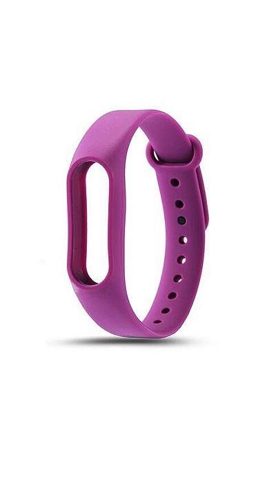 Ремешок для фитнес-браслета Силиконовый ремешок для Xiaomi Mi Band 2 (фиолетовый), фиолетовый