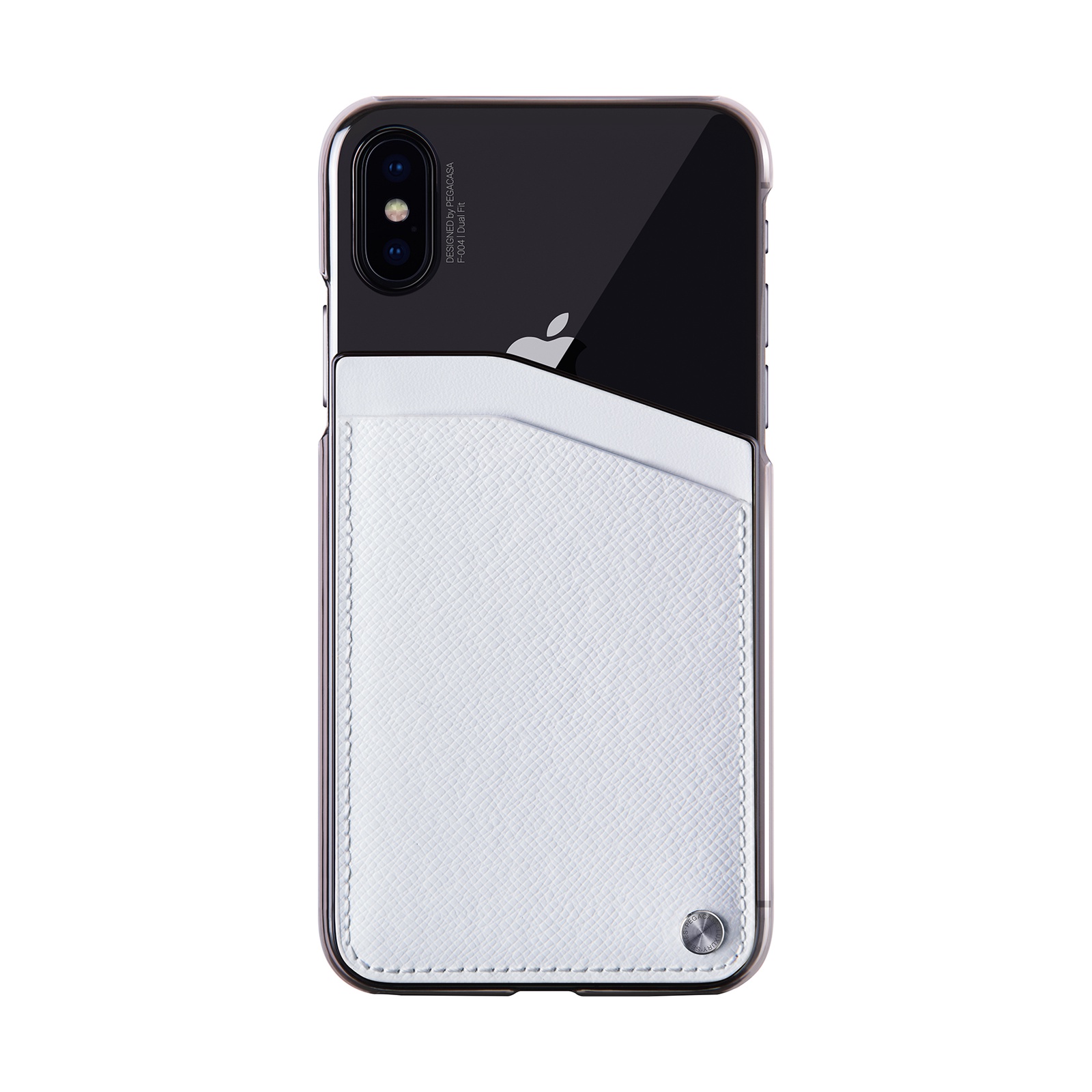 фото Чехол для сотового телефона PEGACASA F-004 Dual Fit для iPhone XS/X, белый