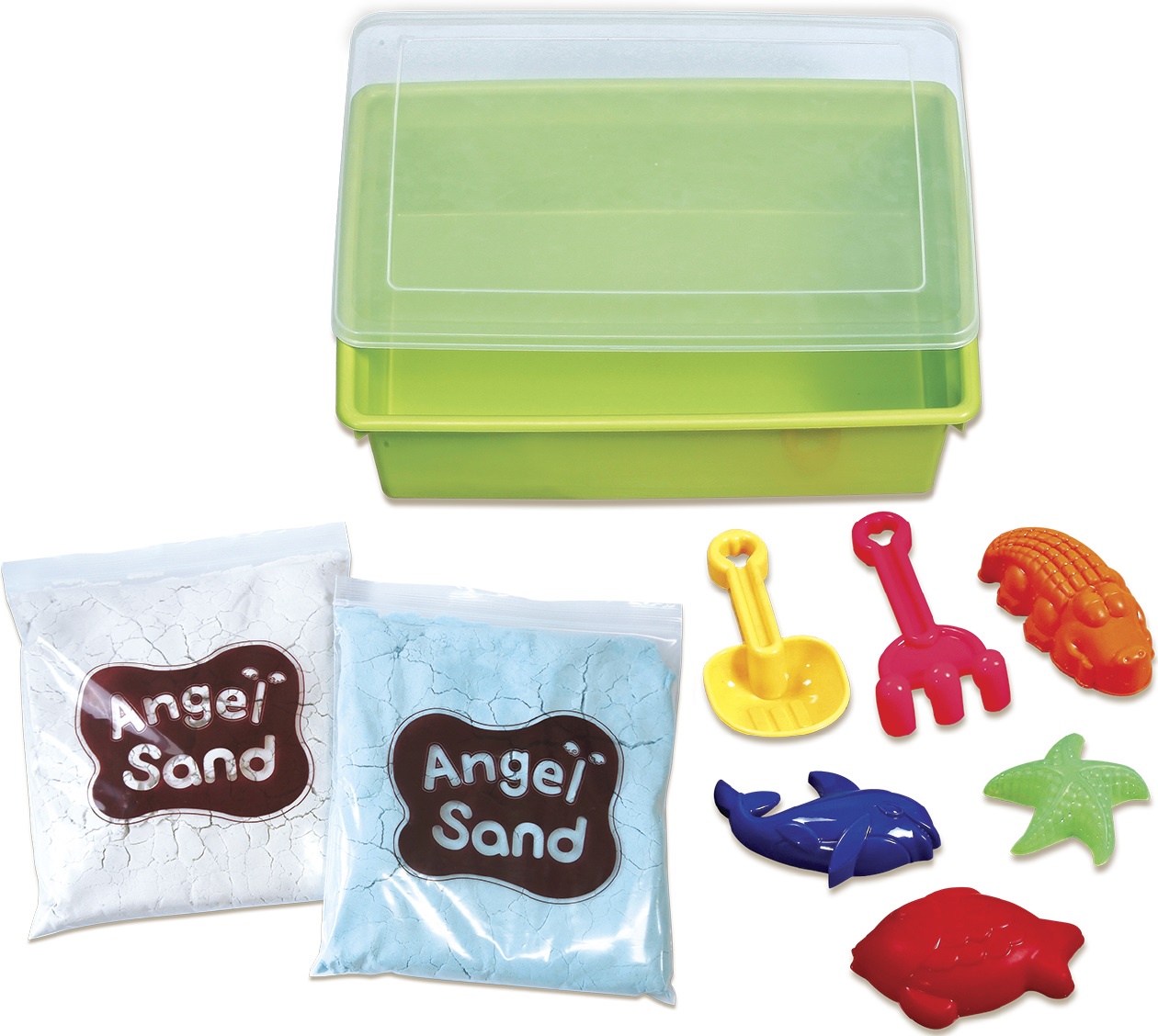 фото Песок Angel Sand Игровой набор песка Детская площадка (Play Pack)