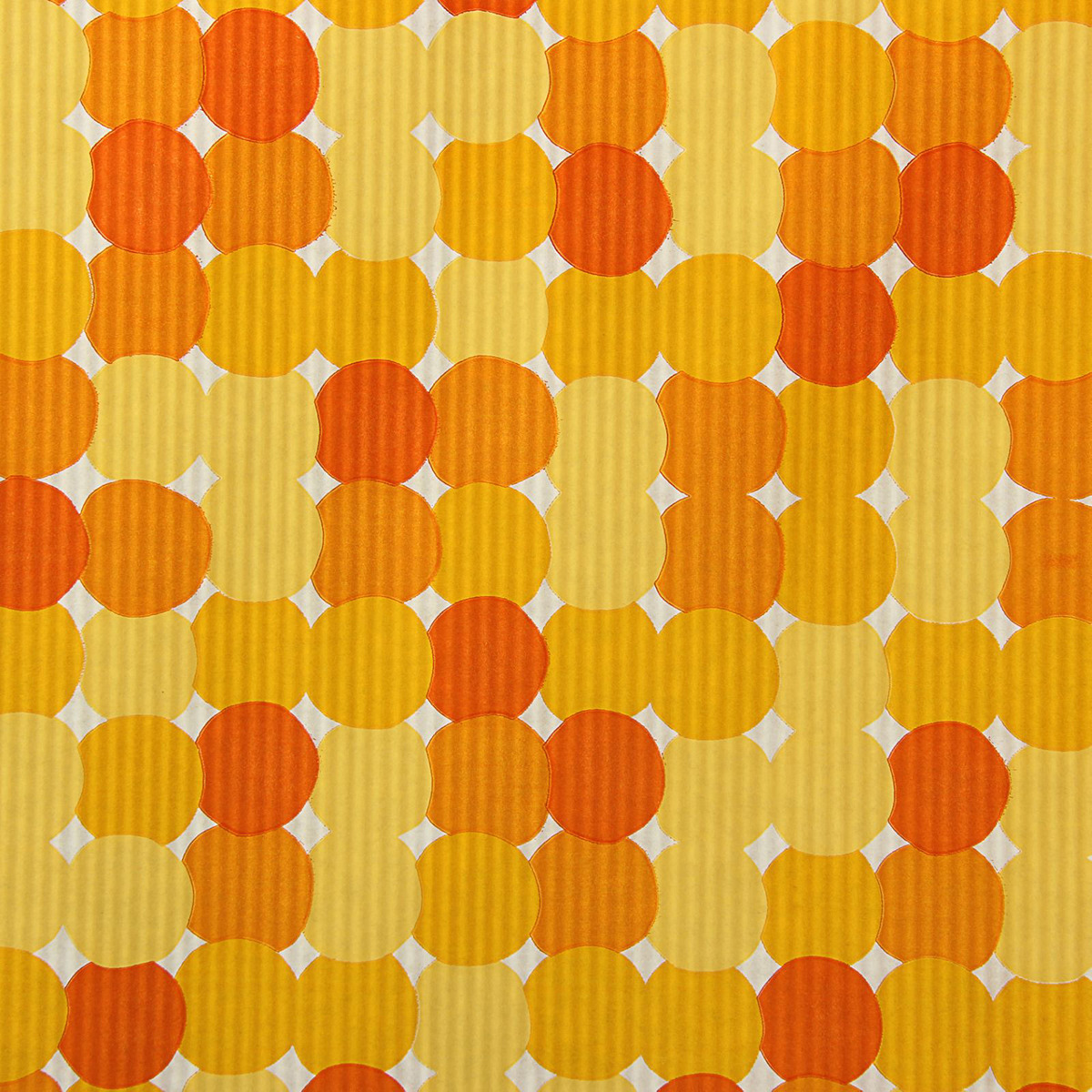 фото Бумага упаковочная Круги, 1581352, желто-оранжевый, 0,5 х 10 м