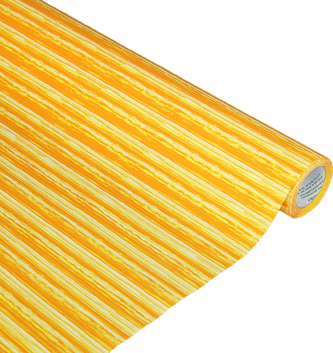 фото Бумага упаковочная Линии цвета, 2626809, желтый, оранжевый, 0,5 х 10 м