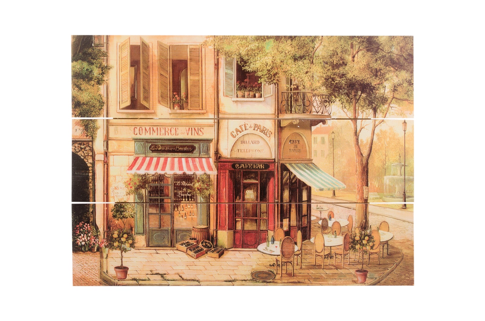 Картина Париж улочки кафе