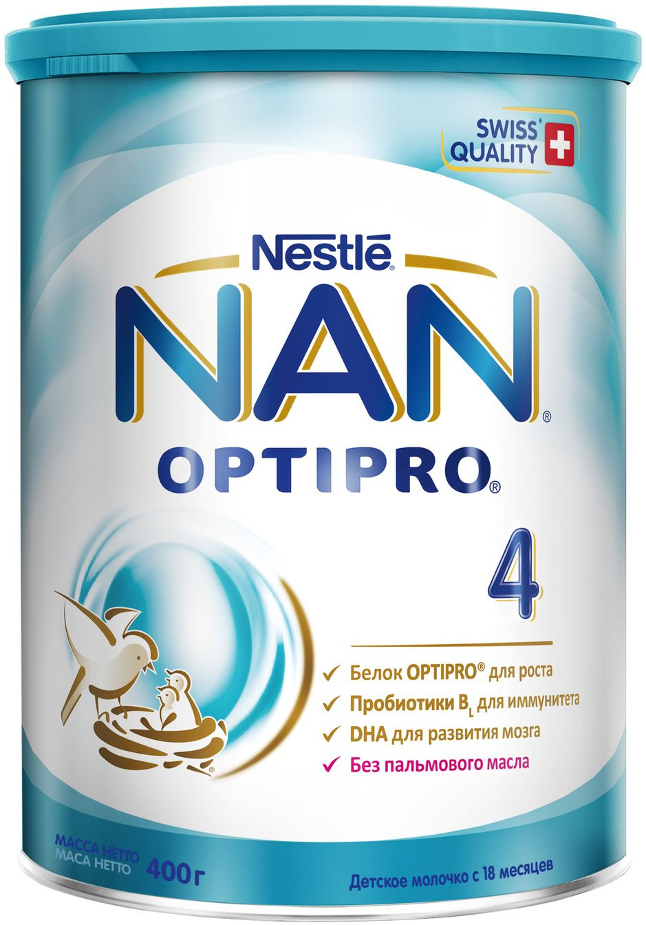 фото NAN 4 OPTIPRO молочко, с 18 месяцев, 400 г