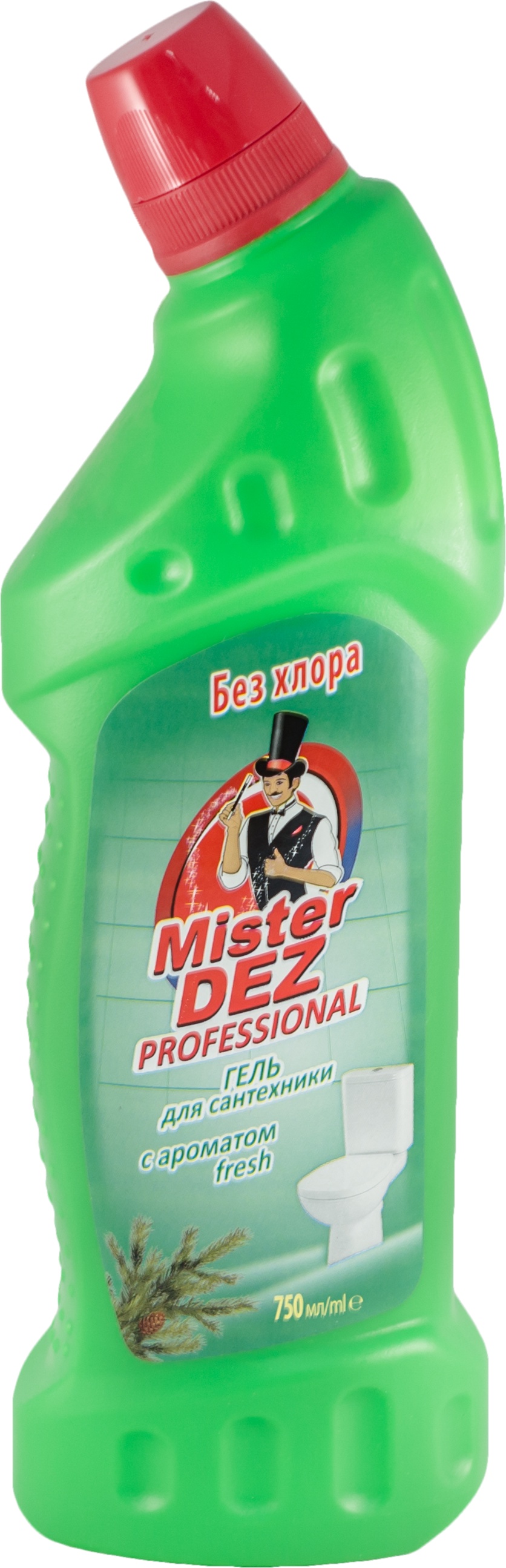 фото Гель для сантехники Mister Dez PROFESSIONAL с ароматом fresh (без хлора) 750 мл