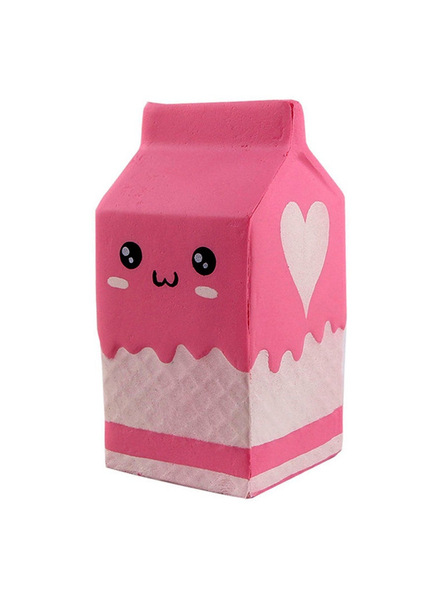 фото Игрушка антистресс "Упаковка молока" розовая WJ0009-11 DOLEMIKKI