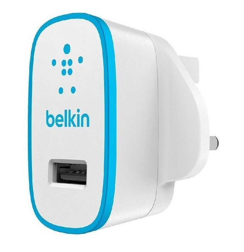 фото Сетевое зарядное устройство Belkin Home Charger (F8J052VFBLU) (White/Blue)