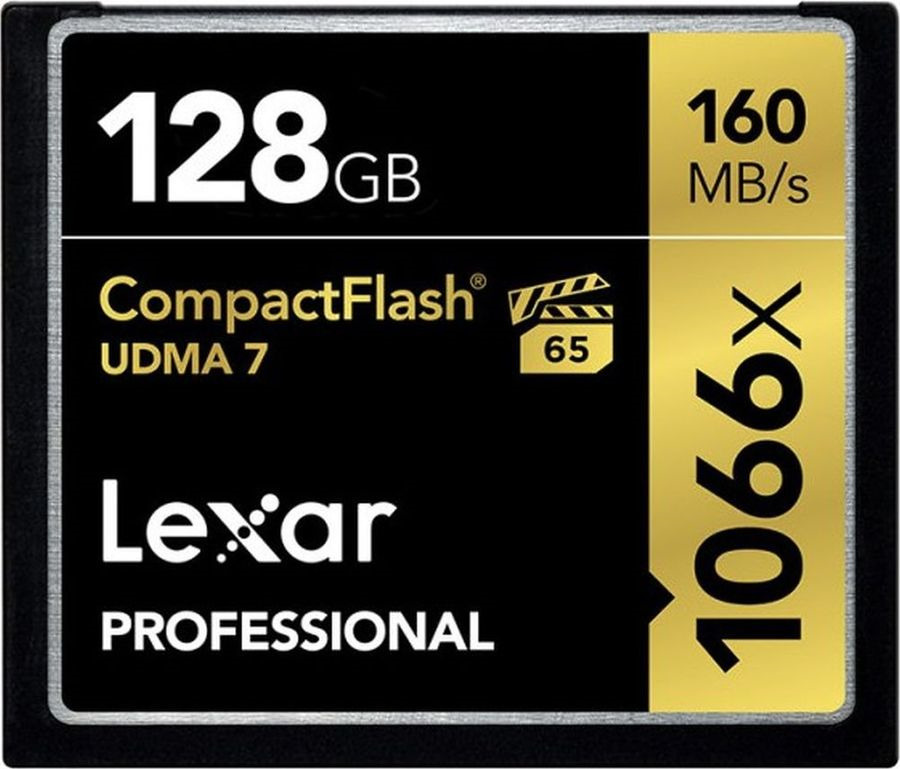 фото Карта памяти Lexar Compact Flash 128GB 1066x