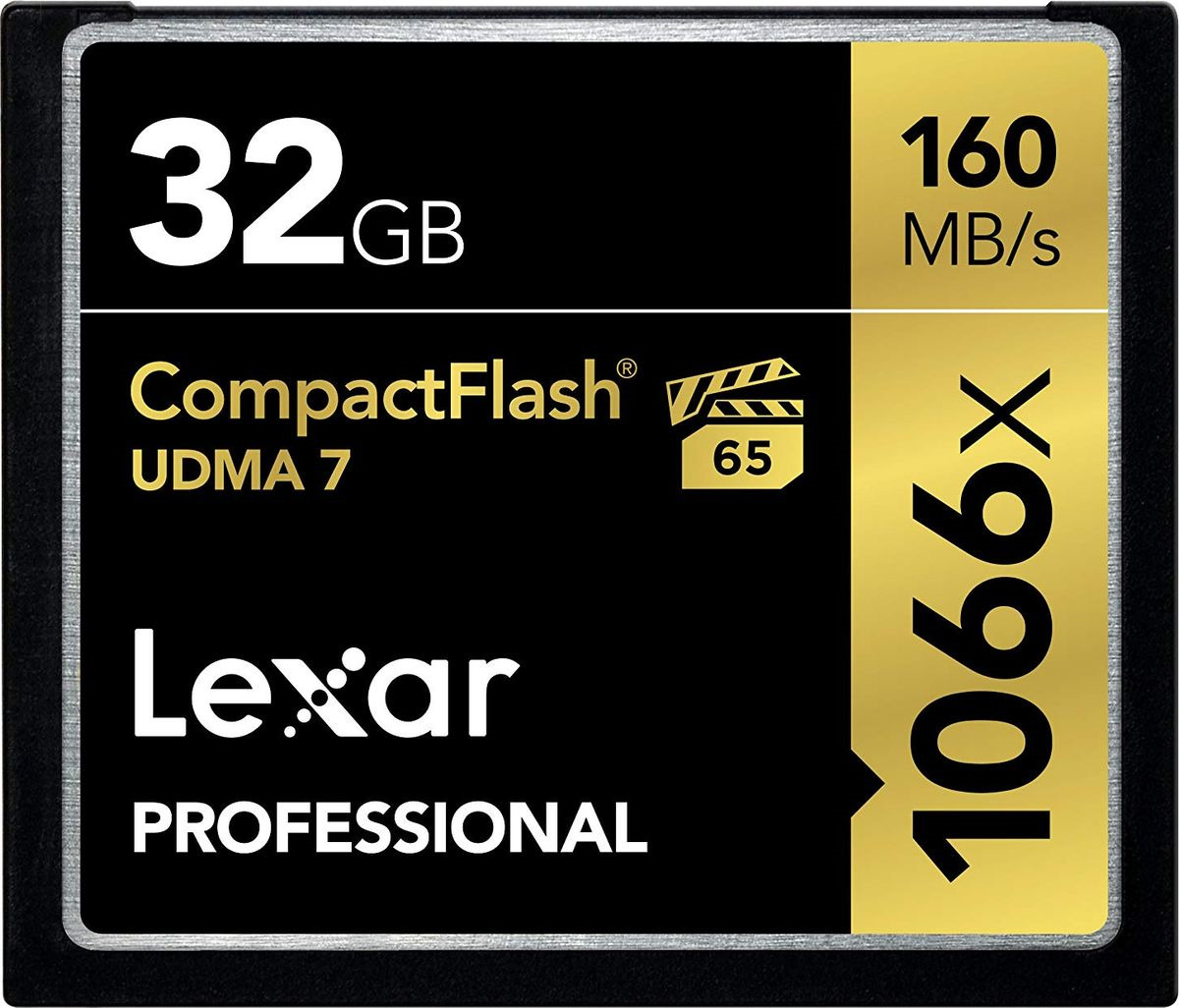 фото Карта памяти Lexar Compact Flash 32GB 1066x
