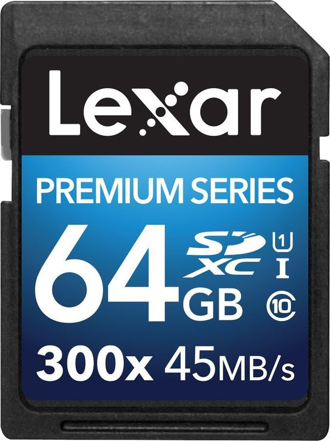 фото Карта памяти Lexar SDXC 64GB Class10 U1 300x