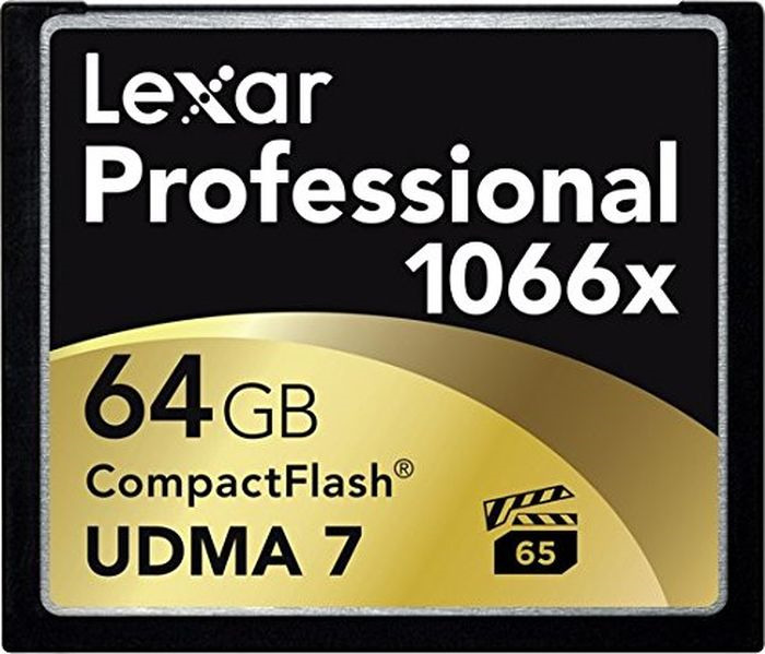 фото Карта памяти Lexar Compact Flash 64GB 1066x