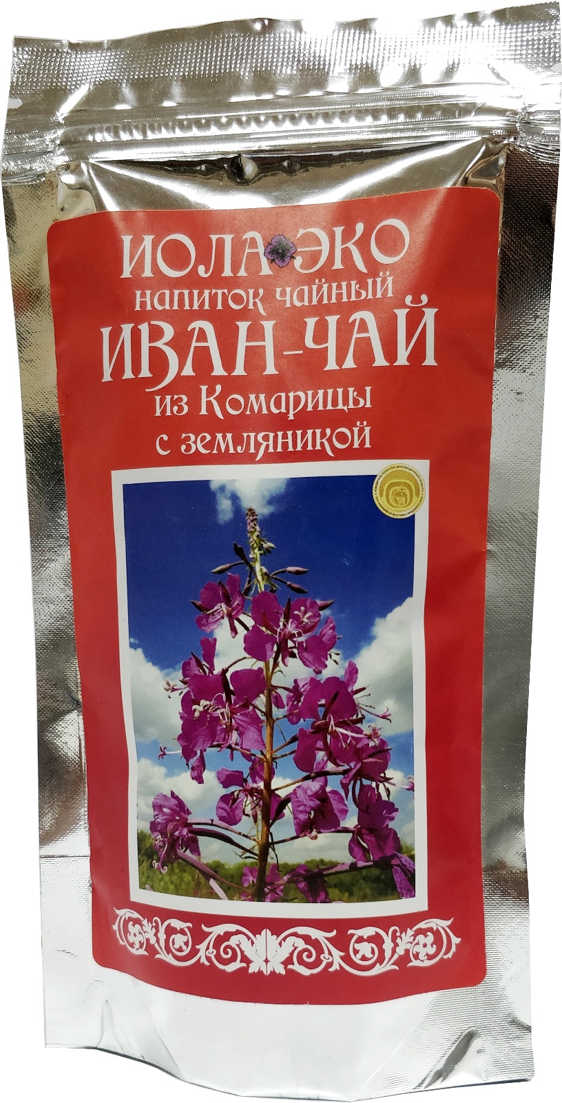 Чай листовой ферментированный "Иван-чай из Комарицы с земляникой", Иван ...
