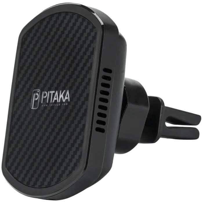 фото Автомобильный держатель PITAKA Qi Magnetic Vent Mount, черный