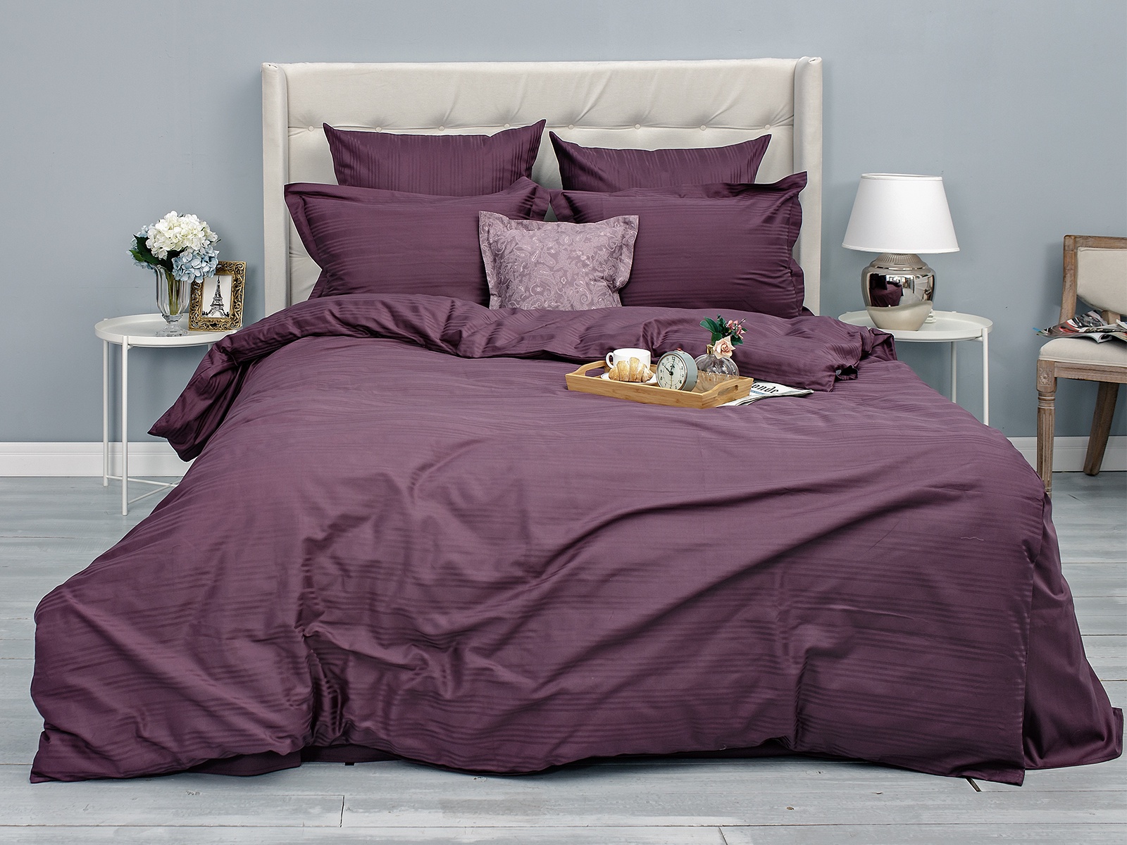 фото Комплект постельного белья "Дуэт" La Prima "Фиолетовый ноктюрн"