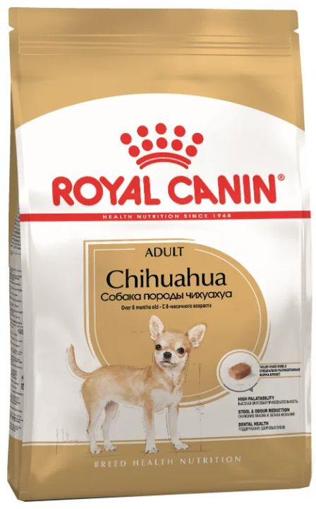 фото Корм сухой Royal Canin "Chihuahua Adult", для собак породы чихуахуа в возрасте с 8 месяцев, 500 г