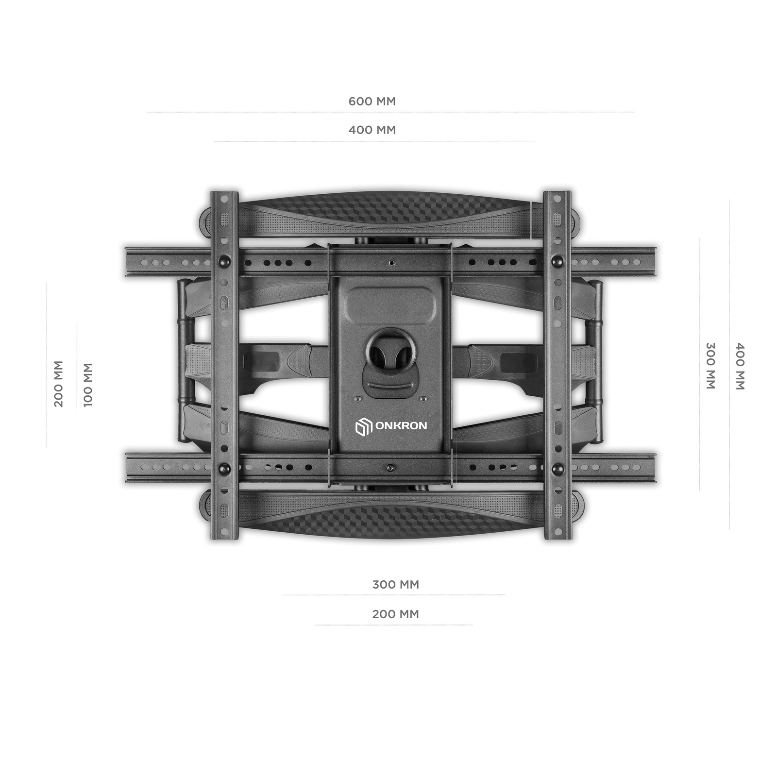 фото ONKRON наклонно-поворотный кронштейн для ТВ 40"-70", черный M6L