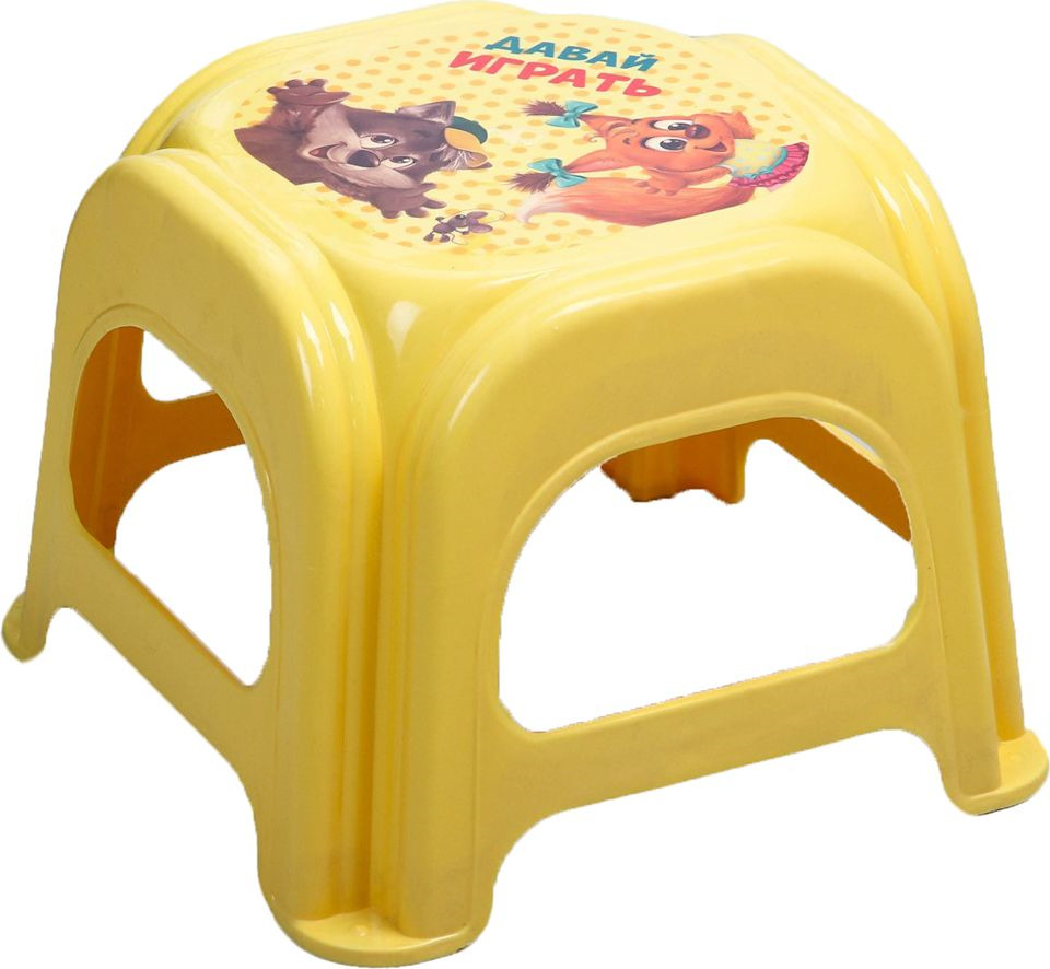 фото Подставка детская Крошка Я "Давай играть", 2223729, желтый, 12 х 10 х 0,5 см