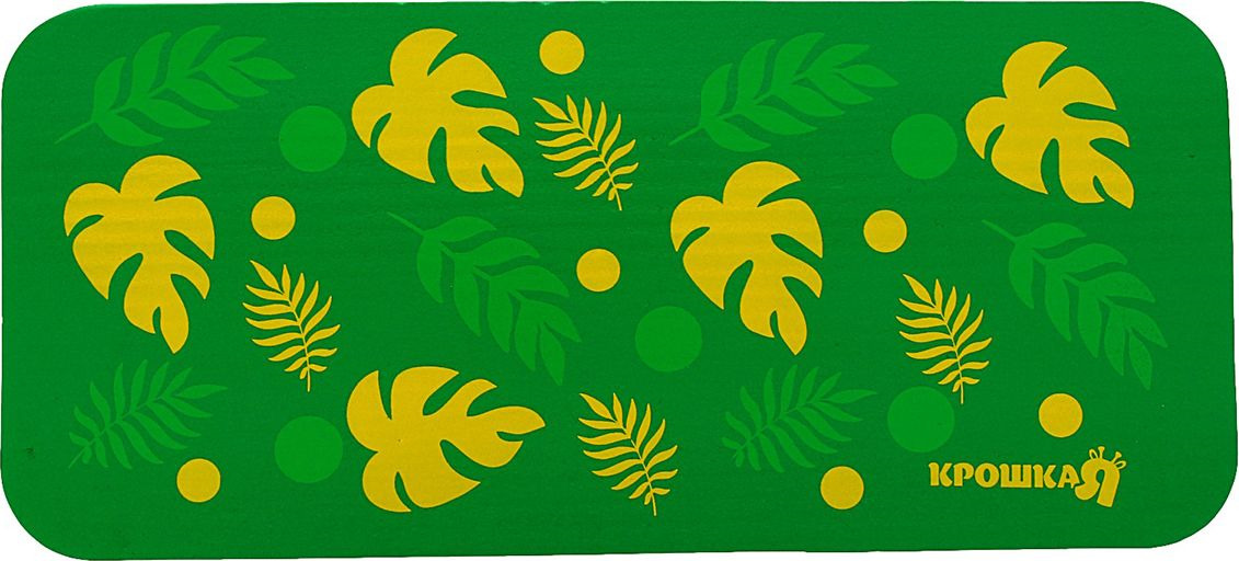 фото Подушка для коленей Крошка Я "Листья", 3666590, зеленый, разноцветный, 39 х 17,5 см
