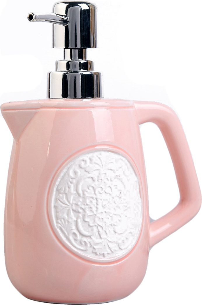 Дозатор для жидкого мыла "Чайничек", 3823824, розовый