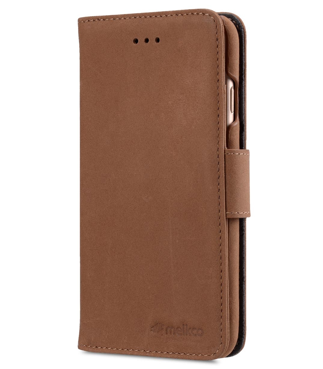 фото Чехол для сотового телефона Melkco Кожаный чехол книжка для Apple iPhone 7/8 - Wallet Book Type, коричневый