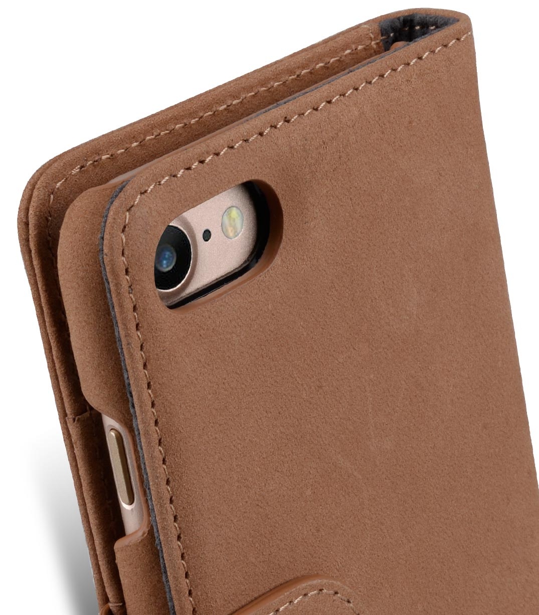 фото Чехол для сотового телефона Melkco Кожаный чехол книжка для Apple iPhone 7/8 - Wallet Book Type, коричневый